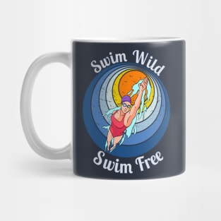 Wild Swimmer, Swim Free Swimming in the sea Mug